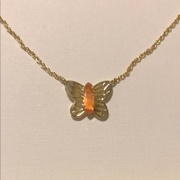 Kendra Scott Gold Butterfly Necklace - Picture 2 of 8